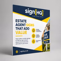 Custom printed Correx board sign