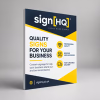 Custom printed foam board sign