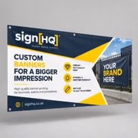 Custom printed PVC banner with eyelets