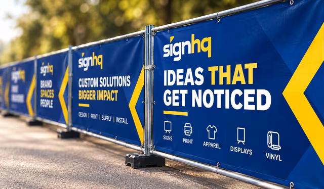 Custom printed commercial graphics manufactured by SignHQ